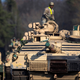 Troops with the U.S. Army’s 1st Armoured Battalion of the 9th Regiment, 1st Division from Fort Hood in Texas prepare for defense exercises in Lithuania in 2019.
